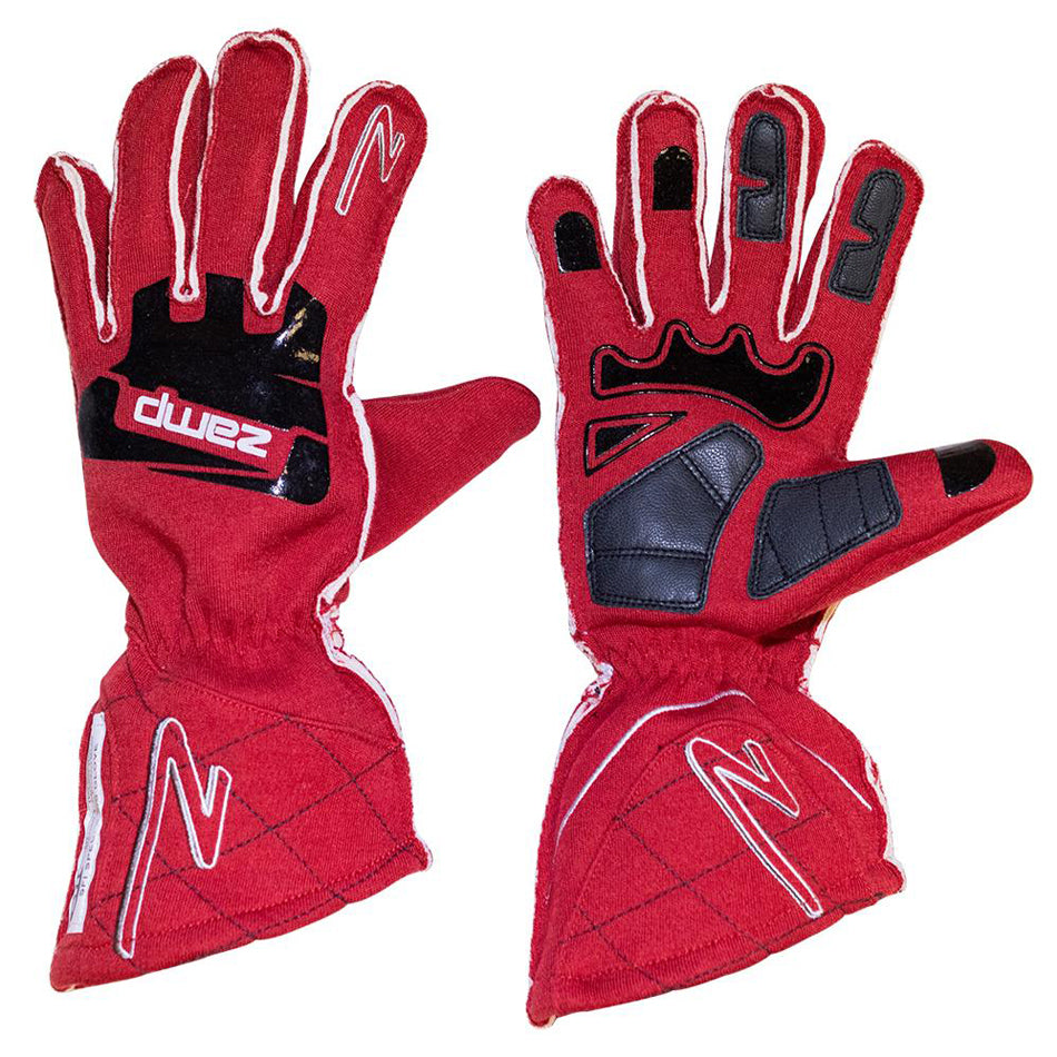 ZAMP ZR-50 Racing Gloves RG10002M, Red, Medium, SFI 3.3/5