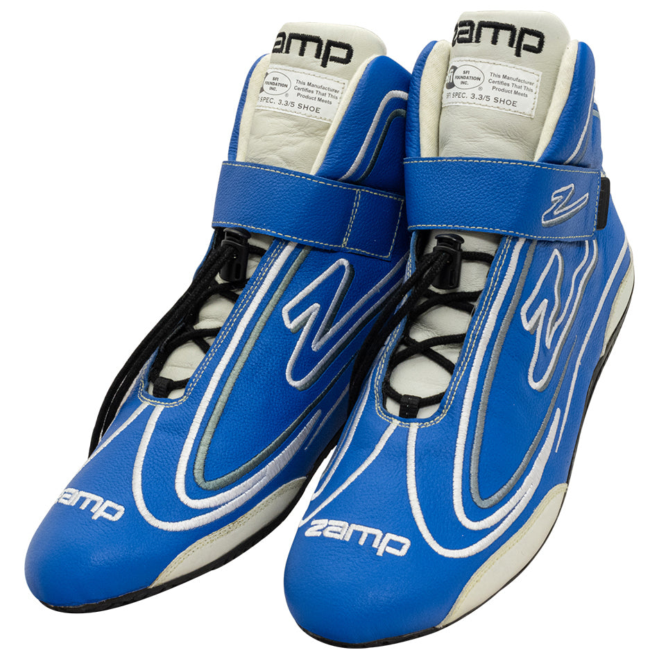 ZAMP ZR-50 Blue Mid-Top Driving Shoes, Size 10, Part Number RS003C0410