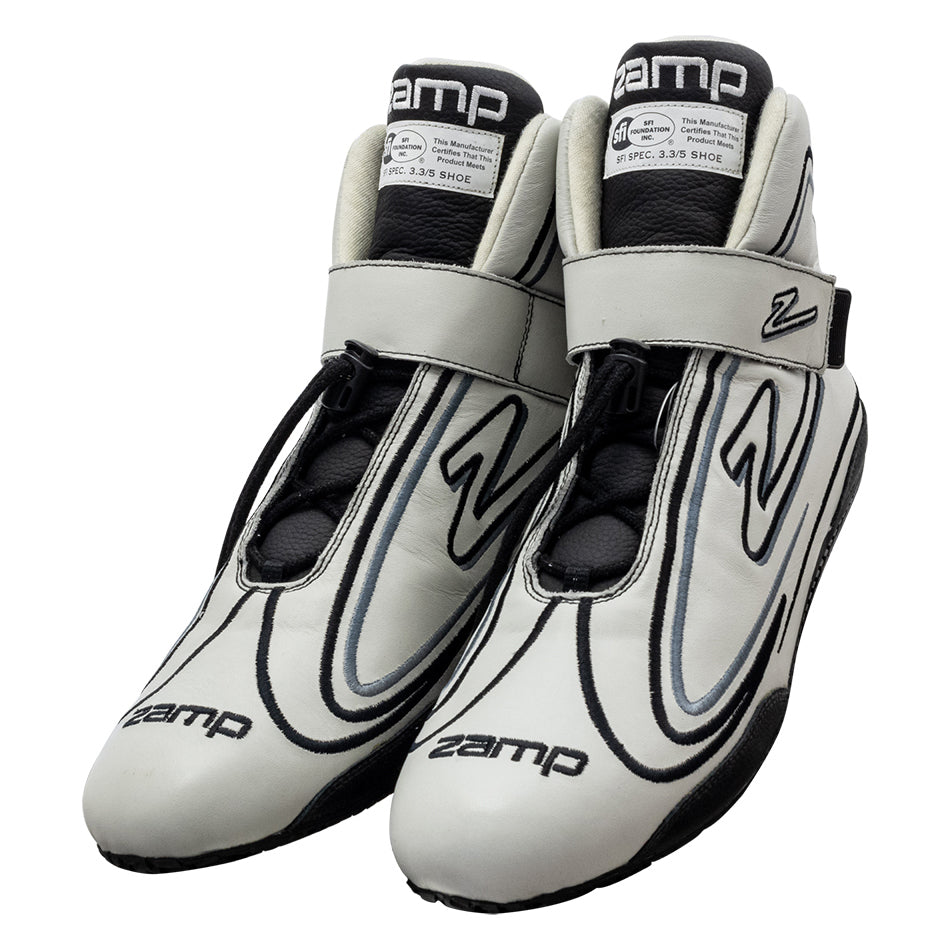 ZAMP ZR-50 Gray Mid-Top Driving Shoes, Size 11, SFI 3.3/5, Part RS003C1511