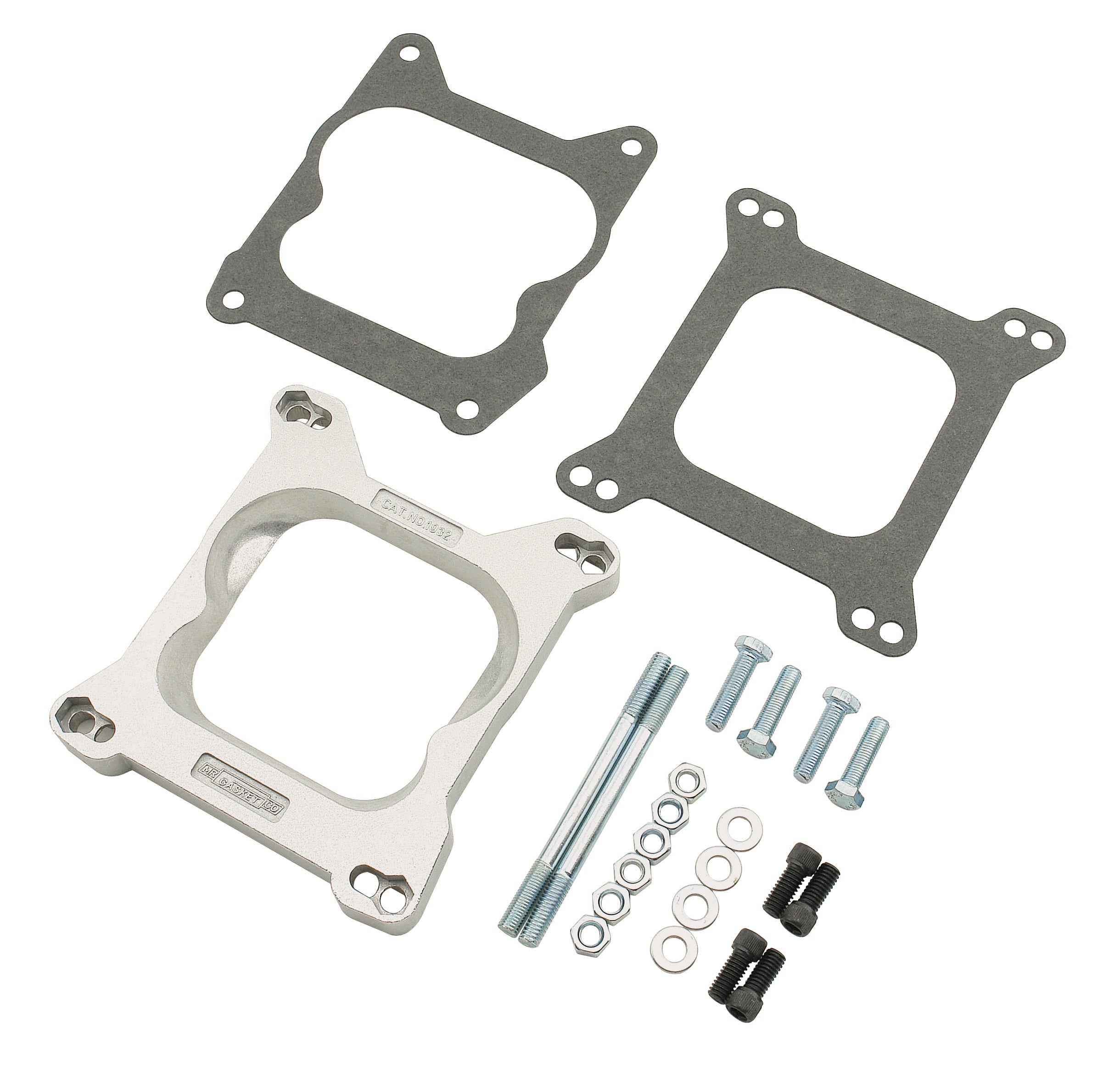 Mr Gasket Adapts 4-barrel Square Flange Carburetors to Spreadbore Intake Manifolds. 1932 product image 1
