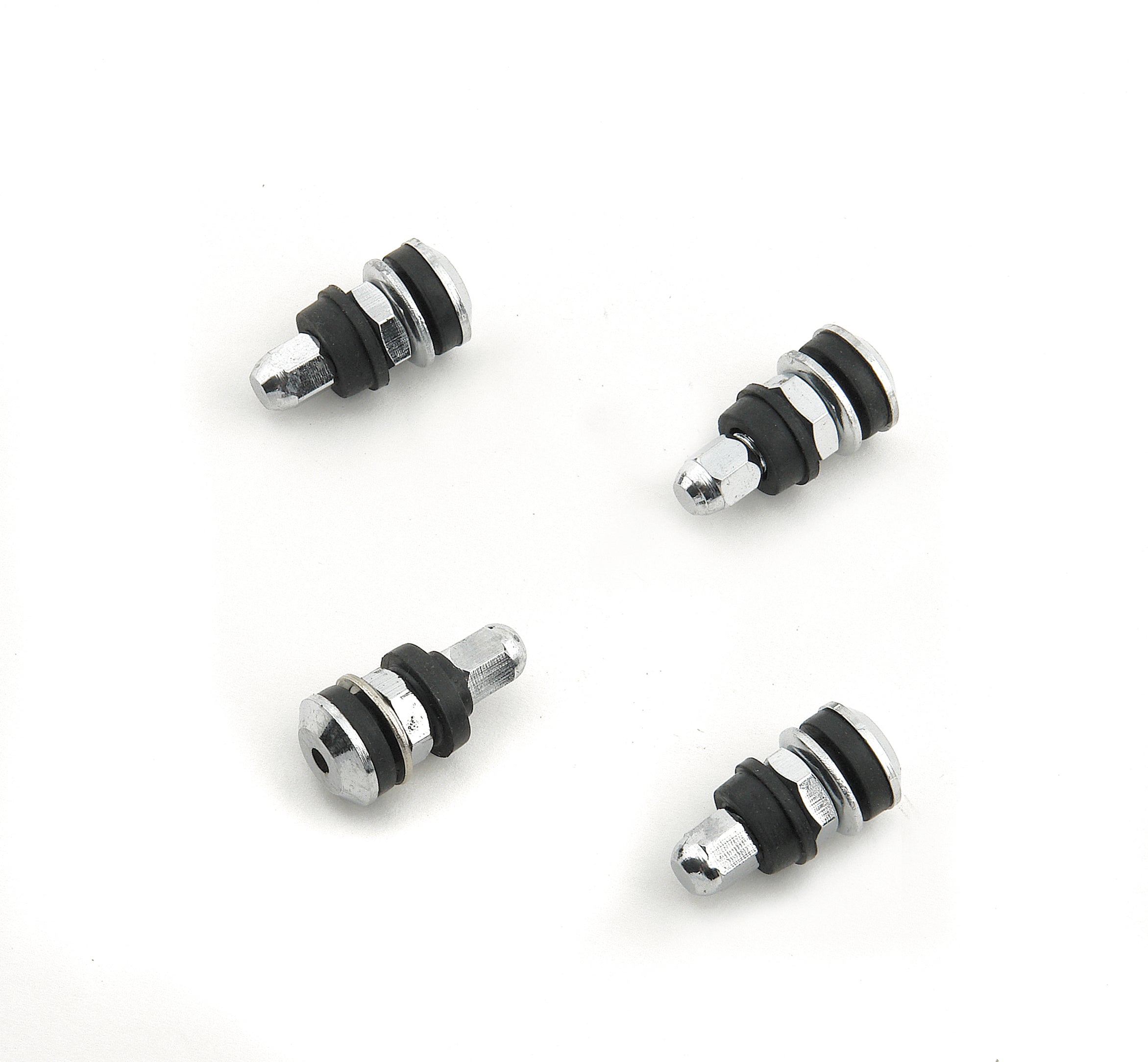 Mr Gasket Mr. Gasket Chrome Tire Valve Stems - Shorty With Screw-on Mounting 1957MRG product image 1