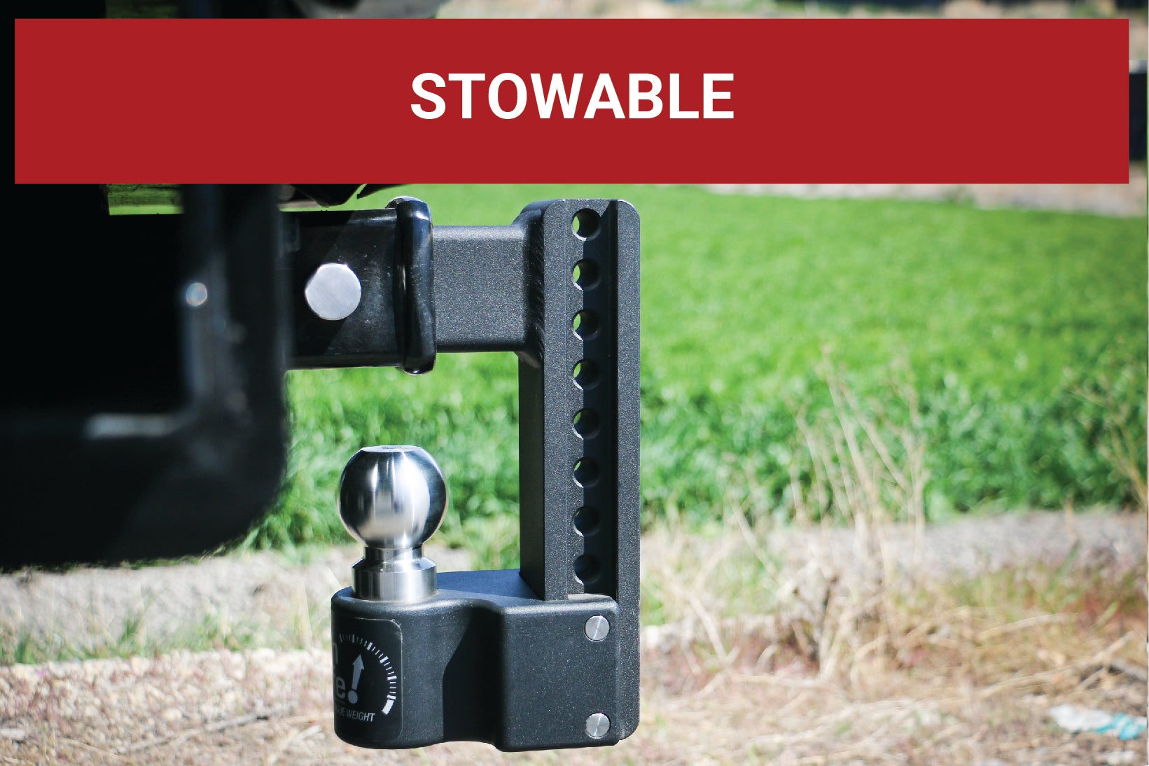 Weigh Safe SWS8-2 Steel Adjustable Drop Hitch - 8" Drop & 2" Shank Trailer Hitch