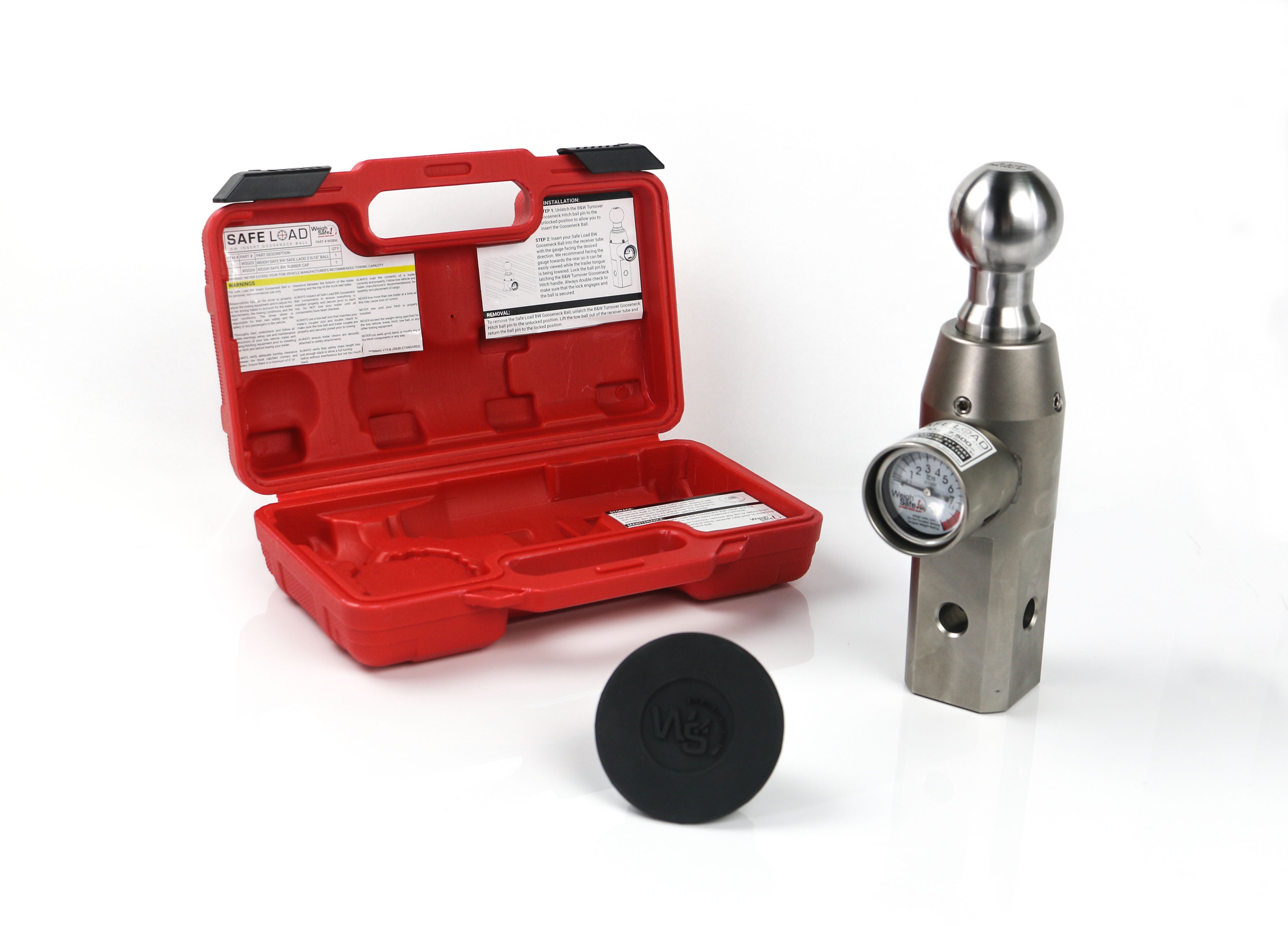 Weigh Safe WSBW Safe Load BW Insert Gooseneck Ball Gooseneck Trailer Hitch Ball