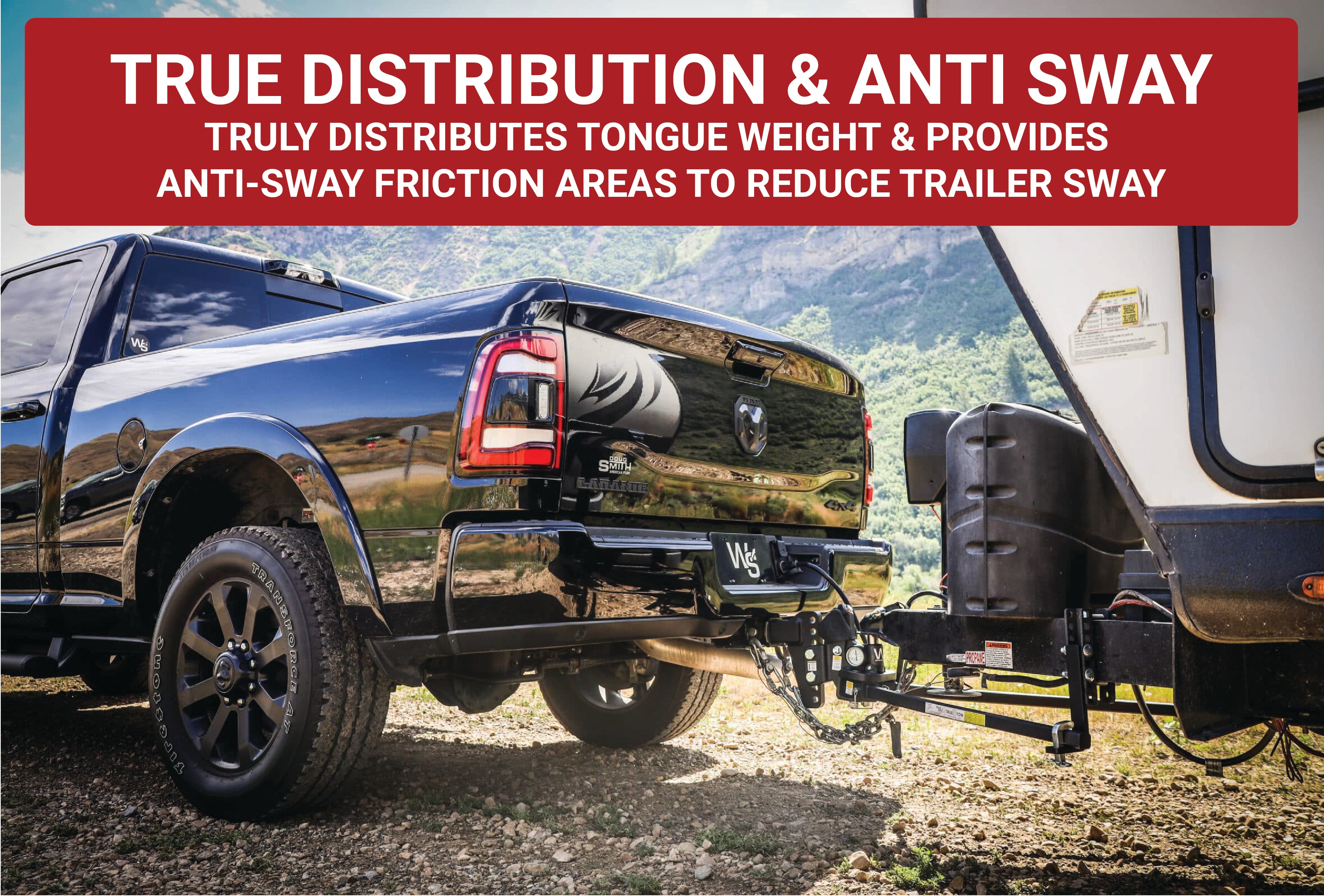 Weigh Safe TTMW10-2XL True Tow Middleweight WDH - 10" Drop, 2" Shank - 12,500 GTW