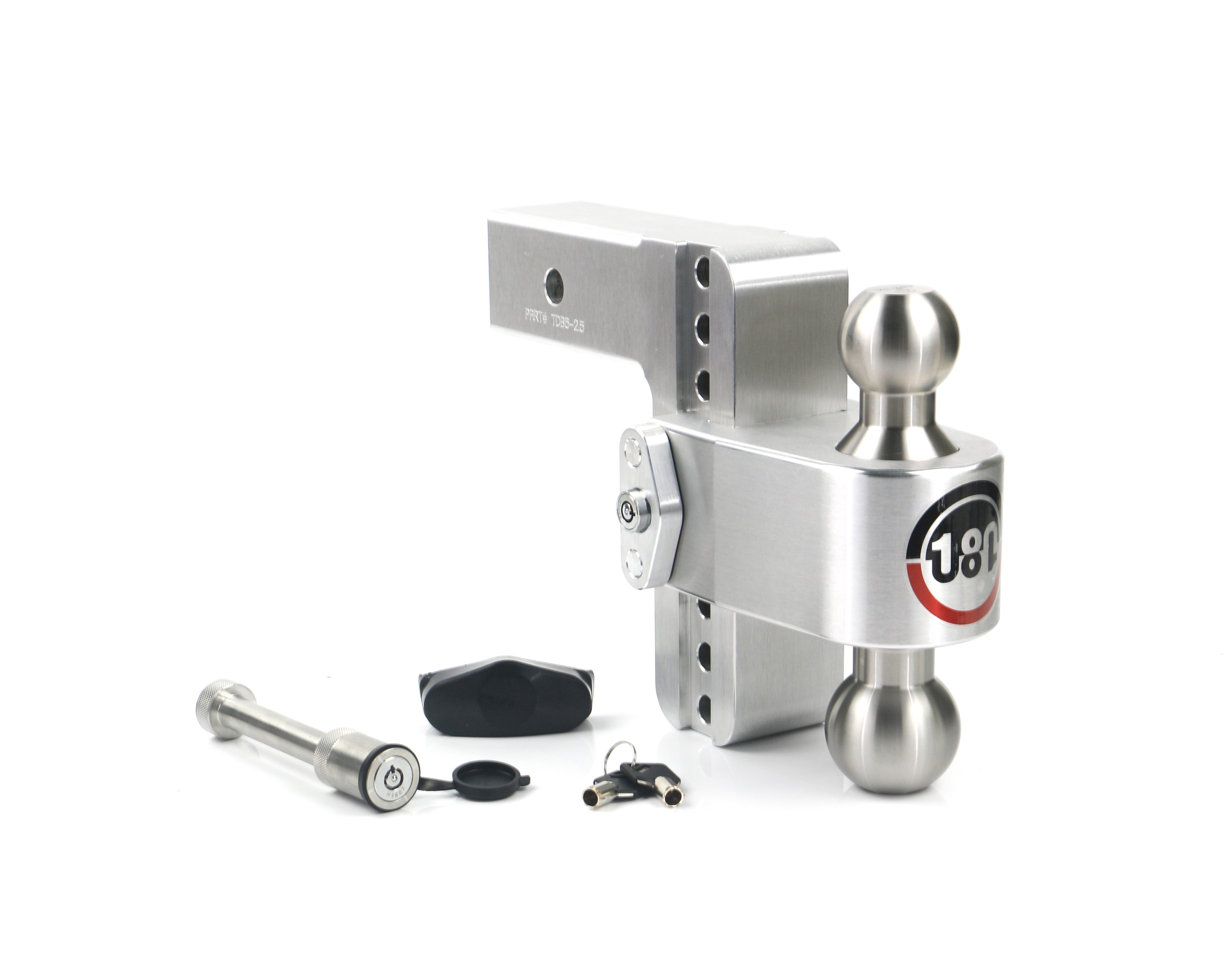 Weigh Safe LTB6-25-KA Turnover Ball 6 in Drop Hitch w/ 2.5 in Shank Trailer Hitch Ball Mount