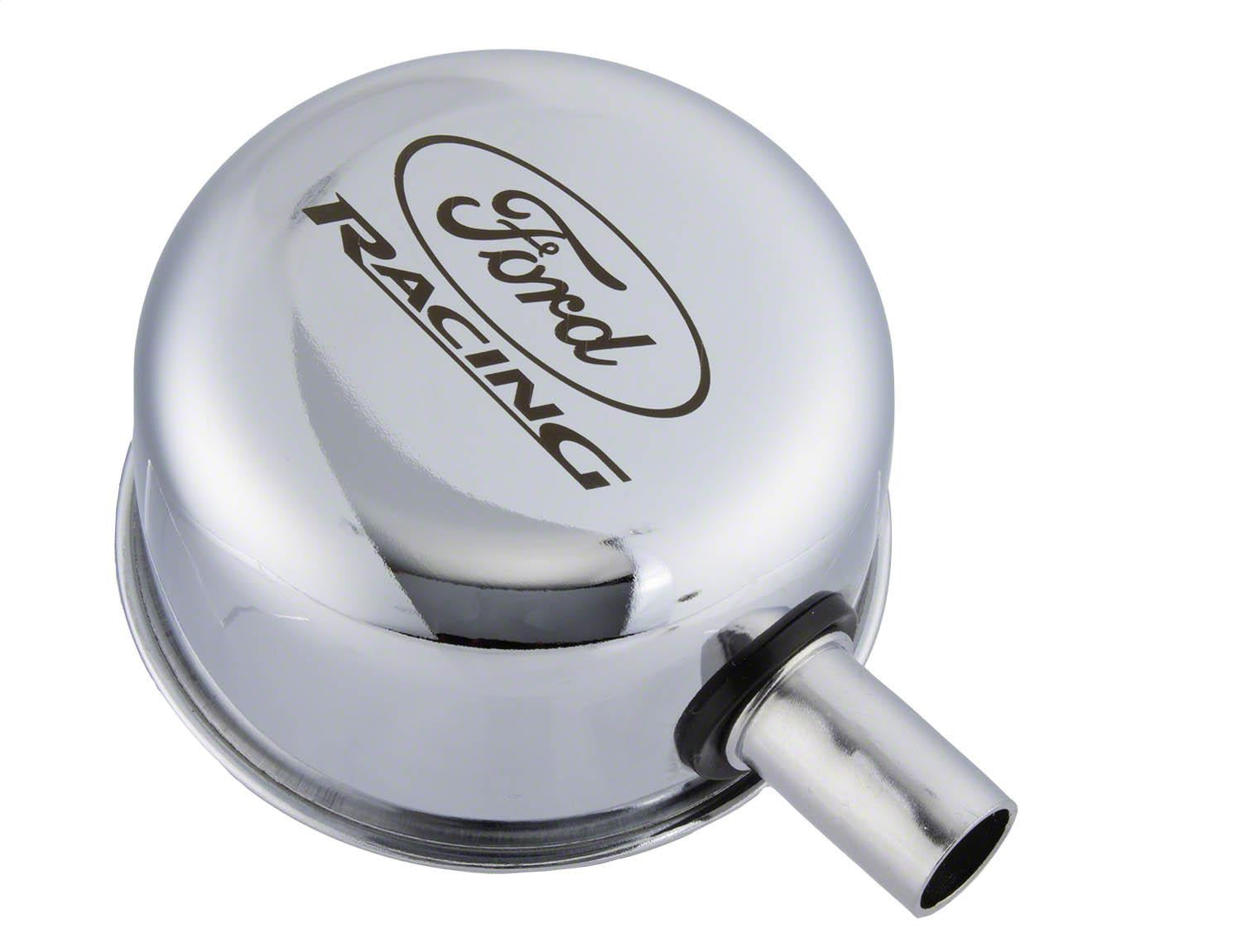 Ford Performance Chrome Breather Cap With Ford Racing Logo - M-6766-FRVCH - Image 2